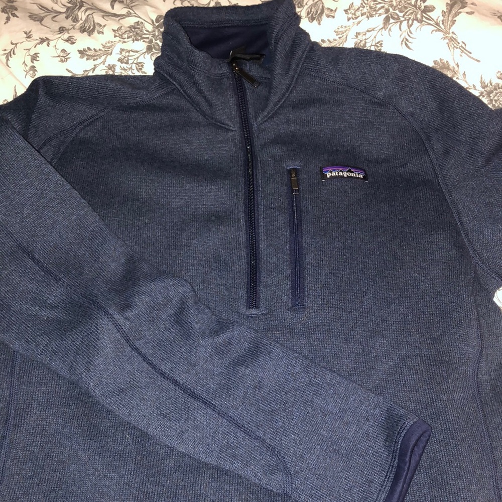 Men’s Patagonia 1/4 Zip Feece Sz Small in New Navy